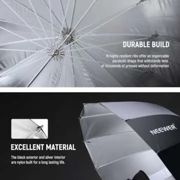 NEEWER 71" Parabolic Reflective Umbrella for Photography
