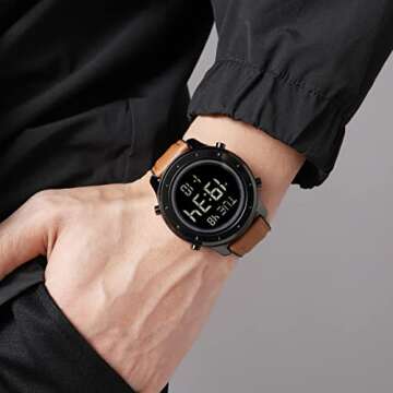 Stylish ZOLOHONI Men's Digital Waterproof Watch