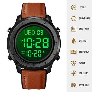 Stylish ZOLOHONI Men's Digital Waterproof Watch