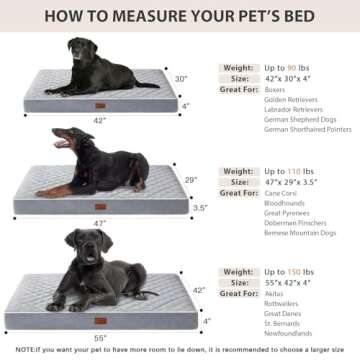 Comfortable Orthopedic Dog Bed for Large Breeds