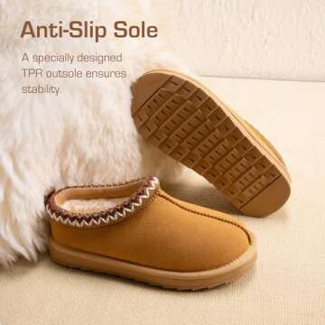Stylish DREAM PAIRS Kids Slippers for Winter Comfort
