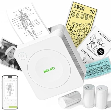 Nelko PM230 Mini Bluetooth Sticker Printer with Paper