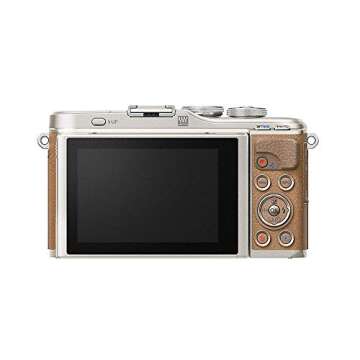 OM SYSTEM OLYMPUS PEN E-PL9 Kit with 14-42mm EZ Lens, Camera Bag, and Memory Card (Honey Brown)
