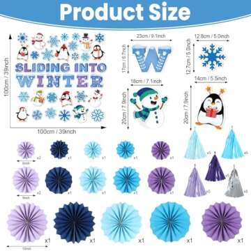 Winter Classroom Door Bulletin Board Decorations Set for Holiday Cheer
