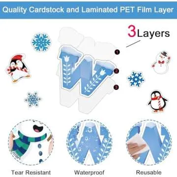 Winter Classroom Door Decorations for School Holiday Fun