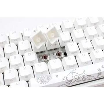 Ducky One 2 SF RGB Pure White RGB LED 65% Double Shot PBT Mechanical Keyboard (Cherry MX Black)