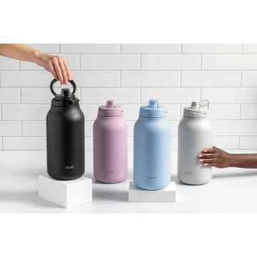 Ello Hydra 64oz Insulated Water Jug with Straw