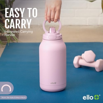 Ello Hydra 64oz Insulated Water Jug with Straw