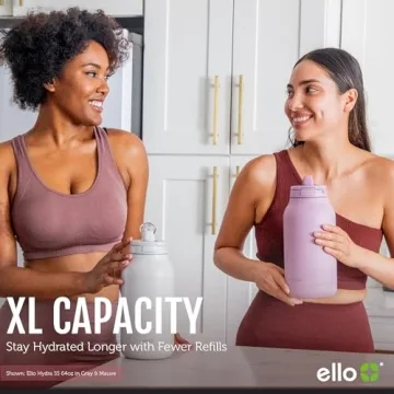 Ello Hydra 64oz Insulated Water Jug with Straw