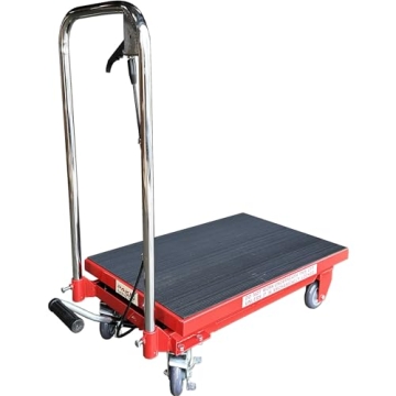 Heavy Duty Hydraulic Lift Cart with 500 Lbs Capacity