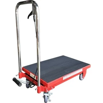 Heavy Duty Hydraulic Lift Cart with 500 Lbs Capacity