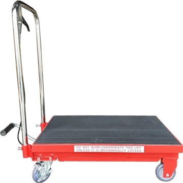 Heavy Duty Hydraulic Lift Cart with 500 Lbs Capacity