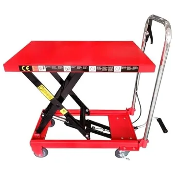 Heavy Duty Hydraulic Lift Cart with 500 Lbs Capacity