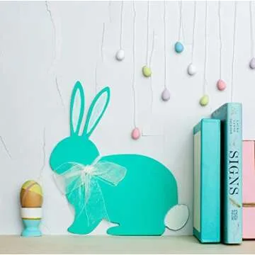 Large Wood Rabbit Cutout for Easter Crafts and Decor