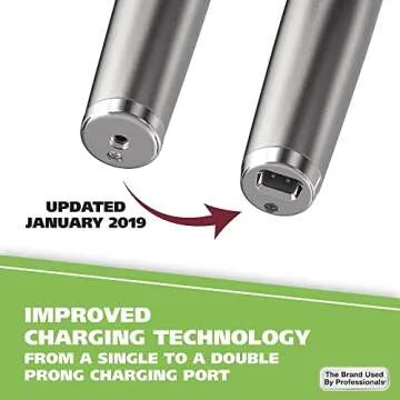 Wahl USA Stainless Steel Lithium-Ion Cordless Beard Trimmer for Men - Rechargeable All in One Men's Beard Trimmer with Rotary Ear & Nose Trimmer, & Detail Trimmer - Model 9818A