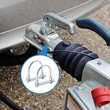 Durable INCREWAY Wire Lock Pin for Garden and Trailer Needs