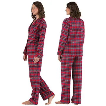 PajamaGram Women's Christmas Pajamas in Red - Cozy & Stylish!