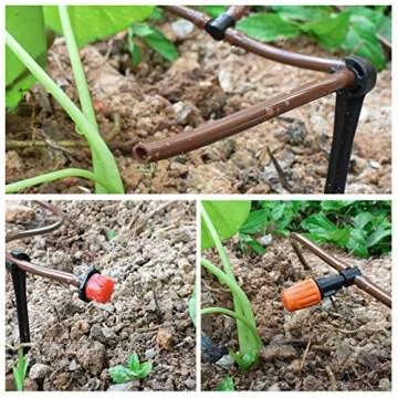 KORAM 1/4" Drip Irrigation Tubing 100ft Roll with Labels