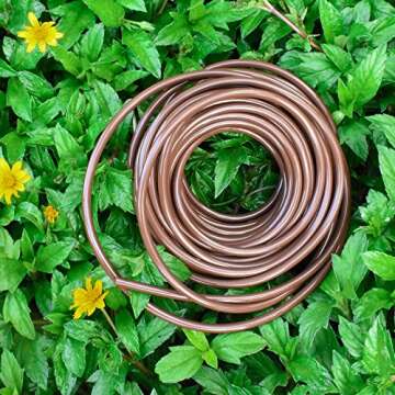 KORAM 1/4" Drip Irrigation Tubing 100ft Roll with Labels