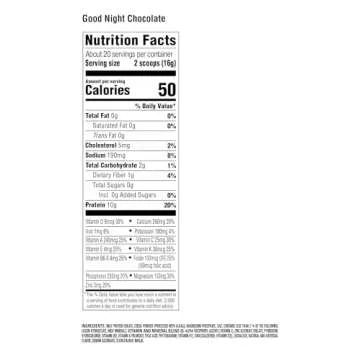 Premier Protein Good Night Protein Powder, Hot Cocoa Mix, 10g Protein, 0g Sugar, 11 Vitamins & Minerals, Nighttime Protein Blend, Magnesium, Zinc, 20 Serve, 1 Tub