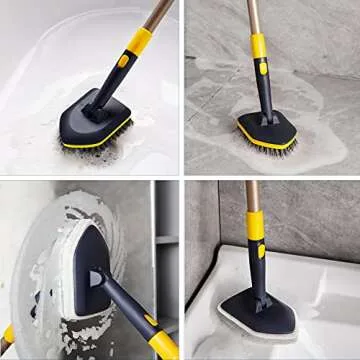 Yocada Tub Tile Scrubber Brush 58.2" Adjustable Cleaning Tool