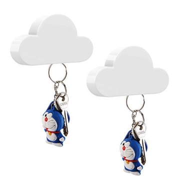 MoKo Magnetic Key Holder – 2 Pack Key Rack Organizers with Strong Adhesive