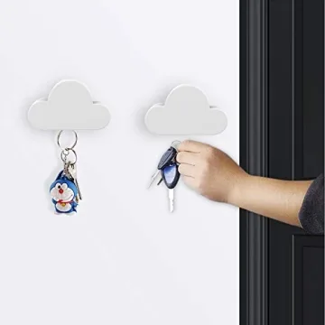 MoKo Magnetic Key Holder for Easy Key Organization - 2 Pack