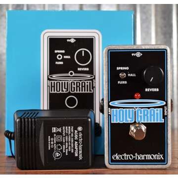 Electro-Harmonix Holy Grail Nano Reverb Pedal - Compact, High-Quality Sound Effects for Musicians