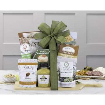 Wine Country Gift Baskets Gourmet Cheese and Salami Gift