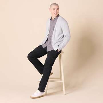 Amazon Essentials Men's Regular-Fit Long-Sleeve Casual Poplin Shirt, Grey, XX-Large