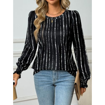 AUTOMET Long Sleeve Shirts Women fall fashion 2025 Business Casual Top Trendy Dressy Blouse Cute Wor...