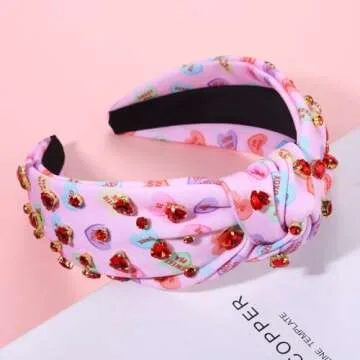 JERTOCLE Valentine's Day Headband - Love Heart Accessory
