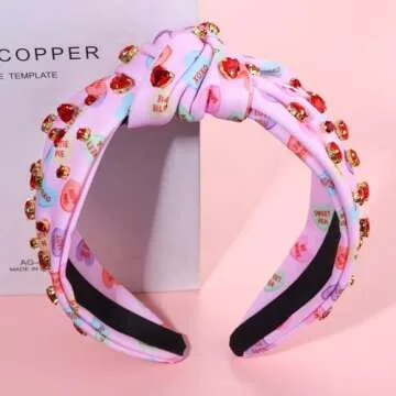 JERTOCLE Valentine's Day Headband - Love Heart Accessory