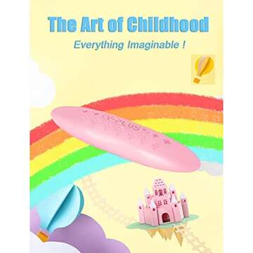 YPLUS Peanut Crayons for Kids, 12 Pastel Colors Washable Toddler Crayons, Non-Toxic Baby Crayons for Ages 2-4, 1-3, 4-8, Coloring Art Supplies Christmas Stocking Stuffers for Kids Toddler