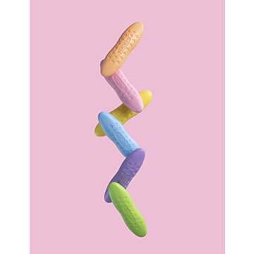 YPLUS Peanut Crayons for Kids, 12 Pastel Colors Washable Toddler Crayons, Non-Toxic Baby Crayons for Ages 2-4, 1-3, 4-8, Coloring Art Supplies Christmas Stocking Stuffers for Kids Toddler