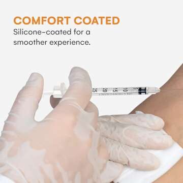 Care Touch CTIS315 Insulin Syringe, 31 Gauge, 5/16" Size, Pack of 100