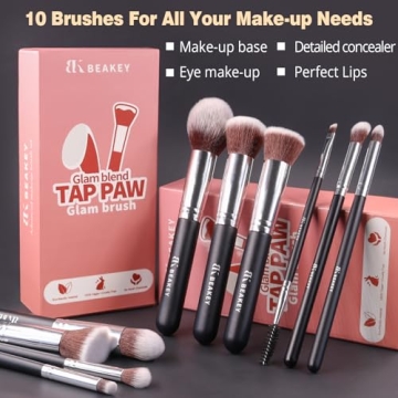BEAKEY Makeup Brushes Set for Perfect Application