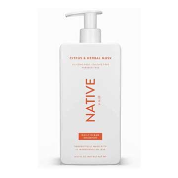 Native Citrus Herbal Musk Shampoo and Conditioner Set - Sulfate, Paraben, Dye Free, 16.5 oz (2 units...