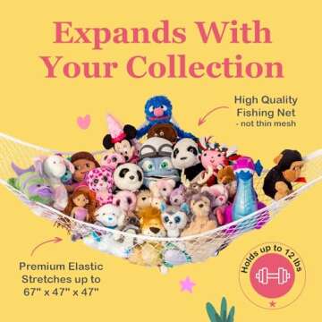 Lilly's Love Stuffed Animal Hammock | Cute Storage Solution