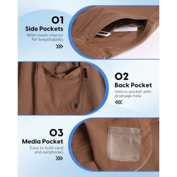 Maamgic Men's 5 Inch Comfort Stretch Shorts with Pocket