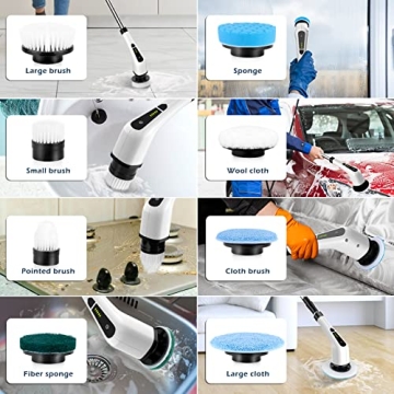 Bomves Electric Spin Scrubber - Cordless Cleaning Brush