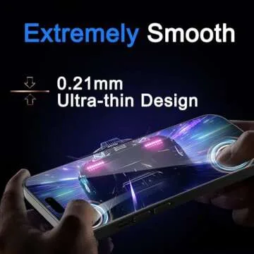 Ferilinso [Auto Dust Install] 3 Pack Screen Protector for iPhone 16 Pro Max [Phone Case fit], 3 Tempered Glass Camera Lens Protector Accessories for Apple