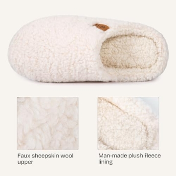 EverFoams Women's Fuzzy Slip-on Slippers for Ultimate Comfort