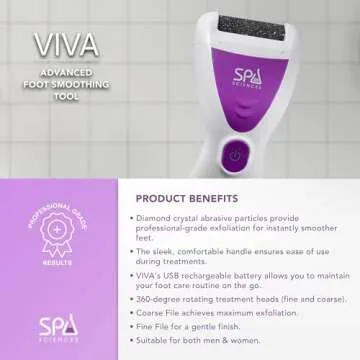 Spa Sciences Viva Pedicure Tool for Smooth Feet