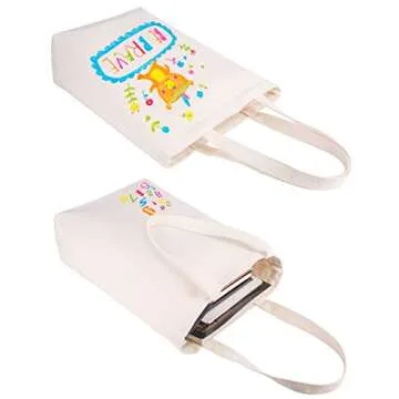 Lily Queen Eco-Friendly Canvas Tote Bags 6-Pack