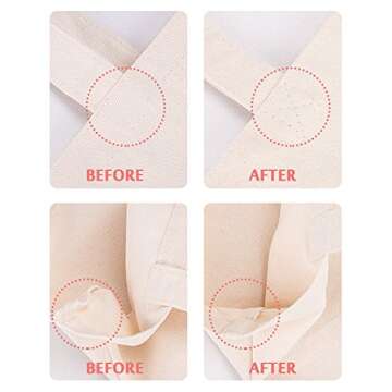 Lily Queen Eco-Friendly Canvas Tote Bags 6-Pack