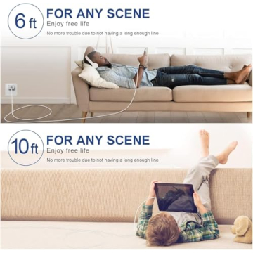 iPhone Charger Fast Charging 2 Pack USB C Cables