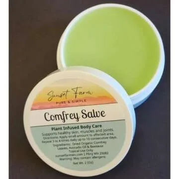 Comfrey Salve Herbal Balm for Skin Healing and Relief
