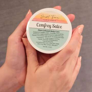 Comfrey Salve Herbal Balm for Skin Healing and Relief