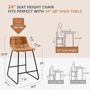 Shop LUE BONA Checkered Pattern Bar Stools Set of 4